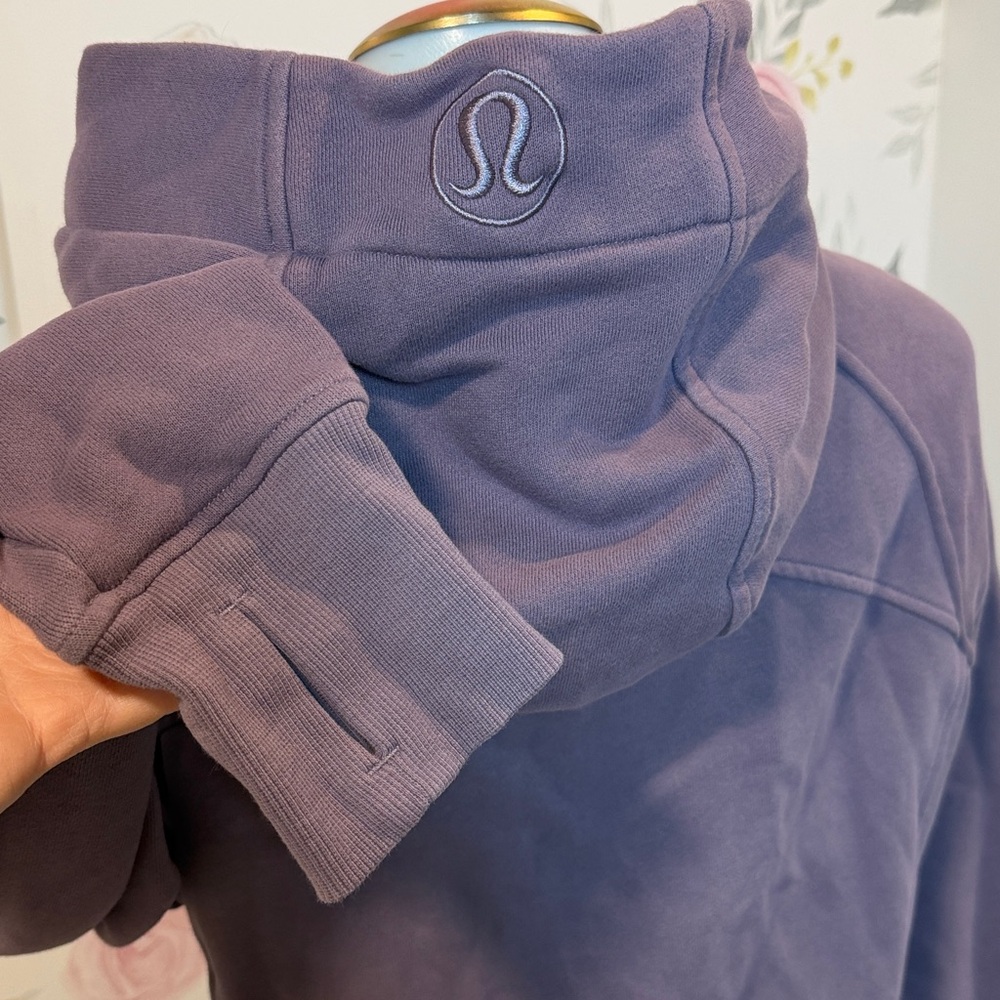 Lululemon Scuba Fleece Cotton Jacket Dusty Lavender - Picture 3 of 4